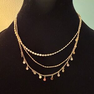 Elegant Gold Layered Necklace